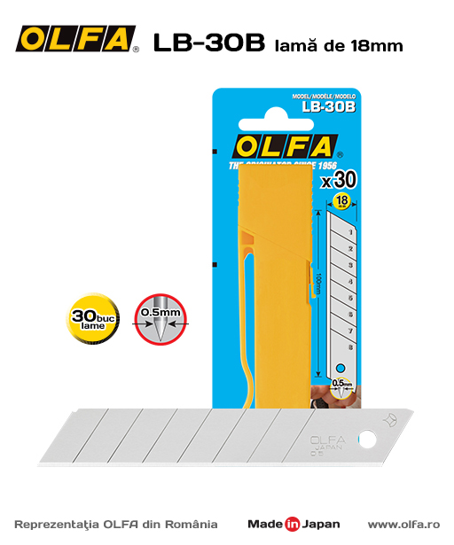 OLFA LB-30B Lame Standard 18mm